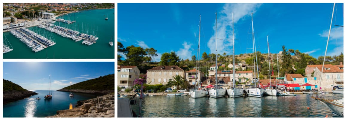Southern Trogir 1 week flotilla sailing holiday itinerary 