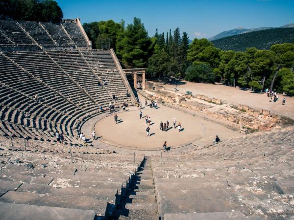 Ancient amphitheatre of Epidaurus in Greece