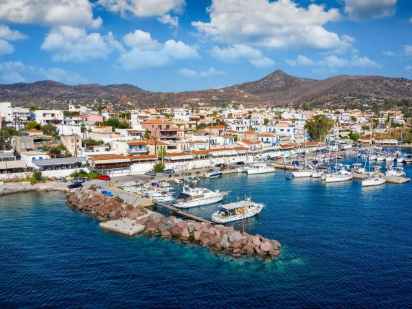 Little village of Perdika on the Greek island of Aegina