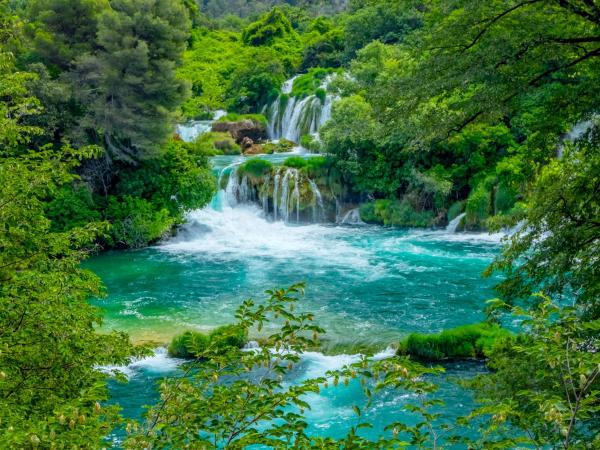 Krka waterfalls in the Krka National Park, Croatia