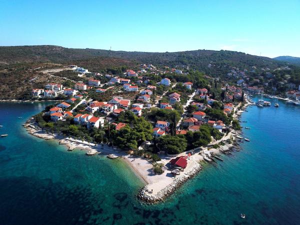 Maslinica and Sesula Bay on Solta Island, Croatia