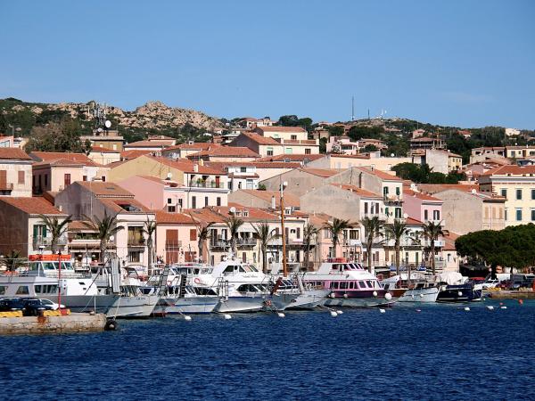 Yachts in the harbour of La Maddalena, Sardinia
