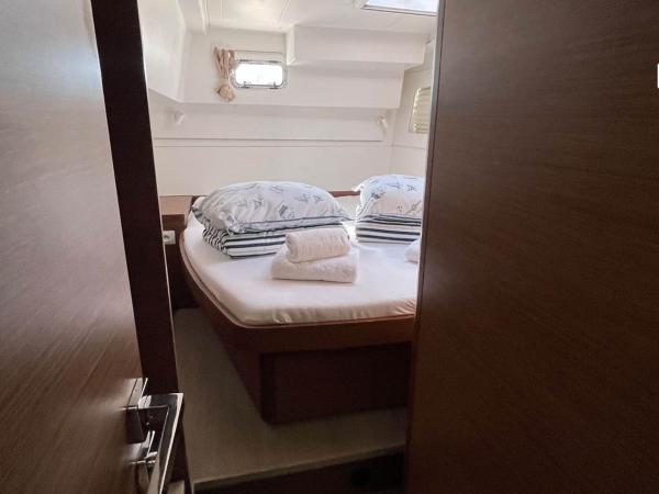 Rear cabin on Lagoon 40 catamaran cabin charter sailing holiday in Mallorca