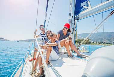 Flotilla sailing holidays for families